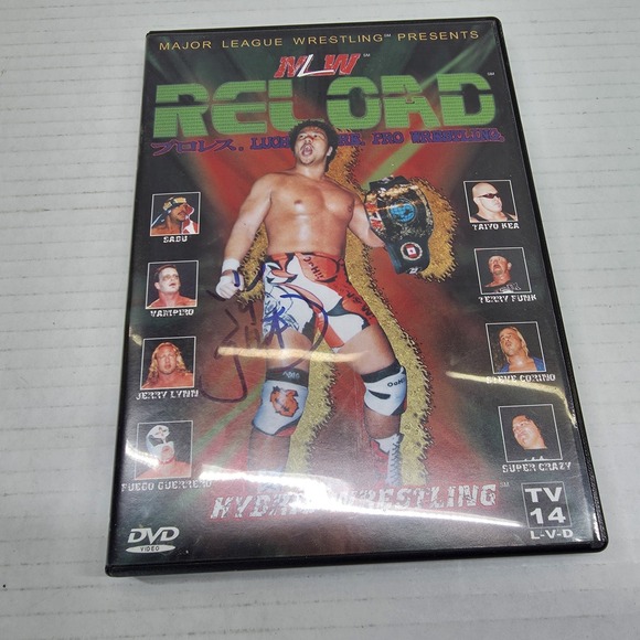 MLW Reload Hybrid‎ Wrestling DVD 2002 Signed by Satoshi Kojima (Unverified)